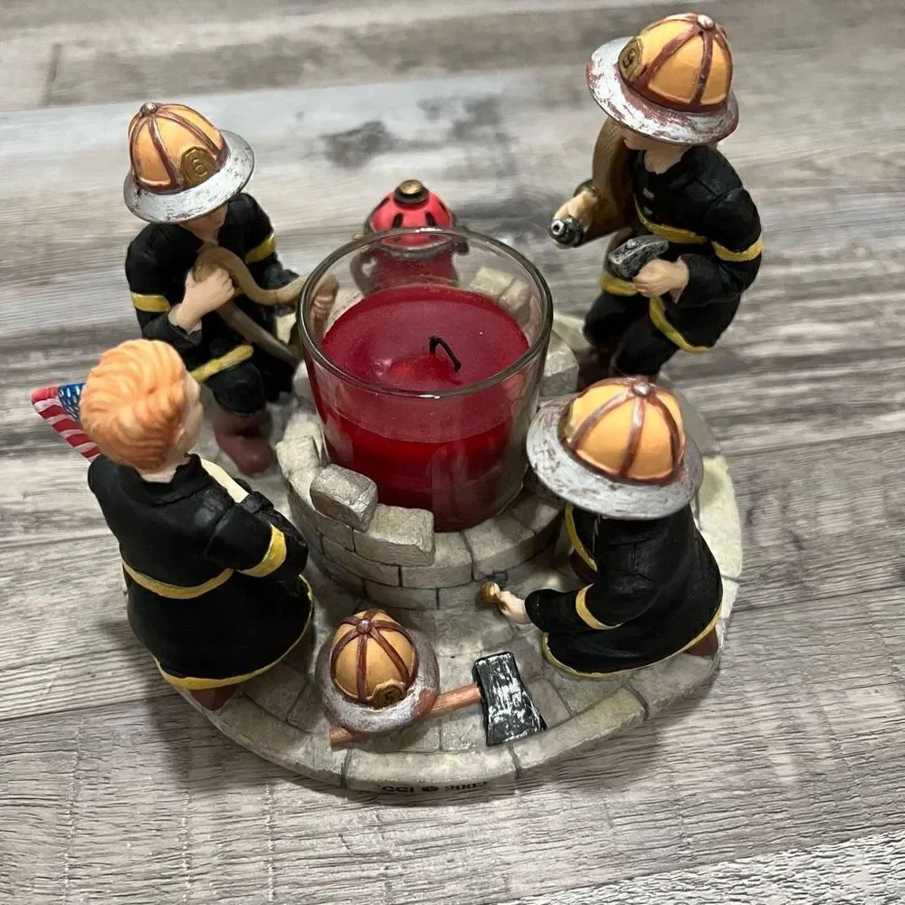 Continental Creations Firefighter candle holder